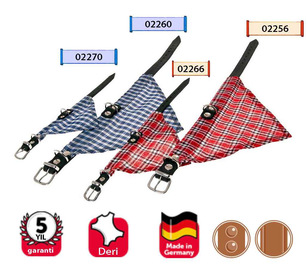 Karlie DERİ BANDANALI BOYUN TASMASI 32CM KIRMIZI 