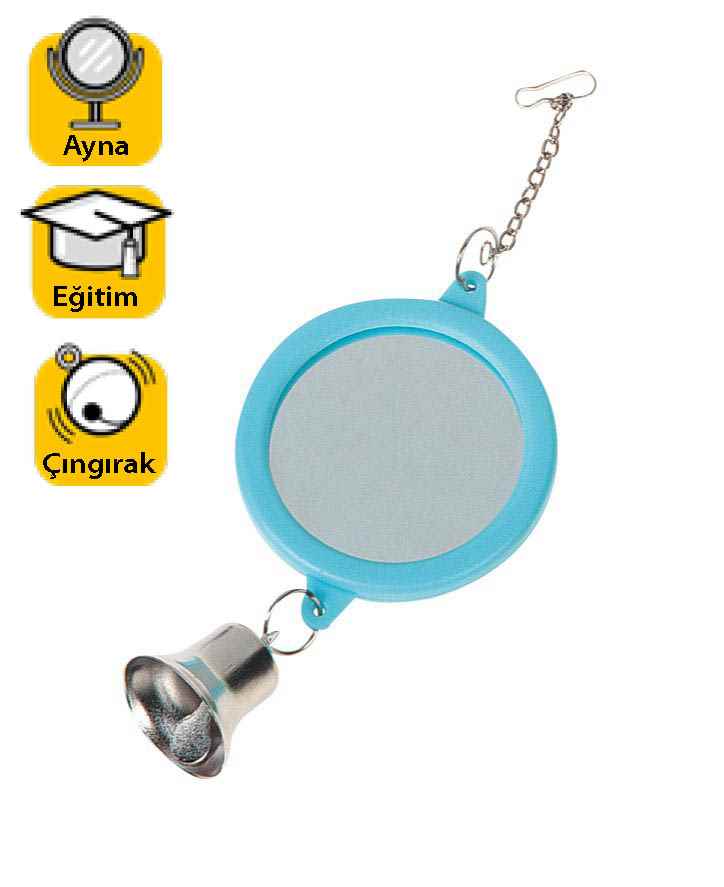 Karlie KUŞ OYUNCAĞI ZİLLİ AYNA ÇAP:6CM