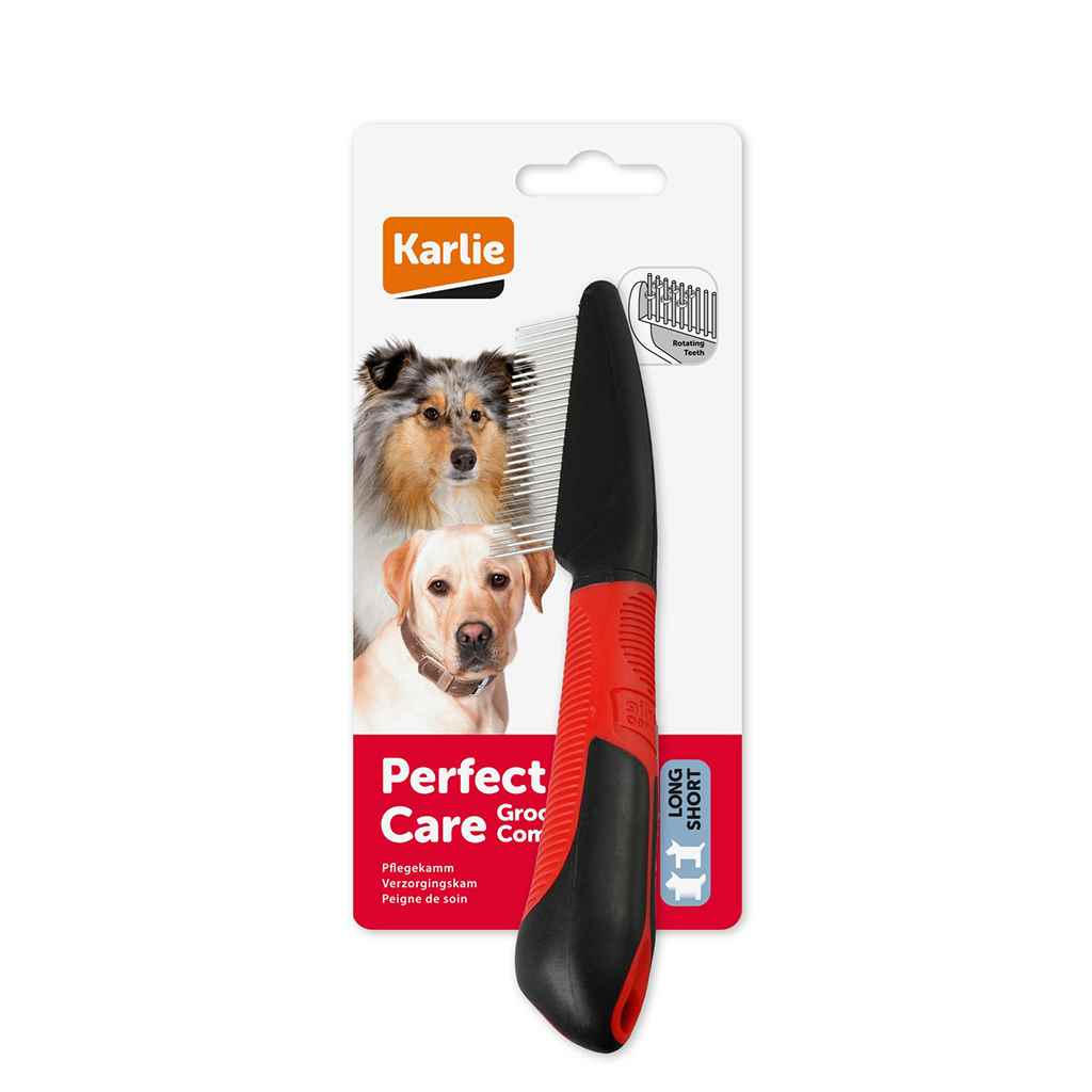 KARLİE DÖNER KISA VE UZUN DİŞİLİ TARAK 21X5 CM 