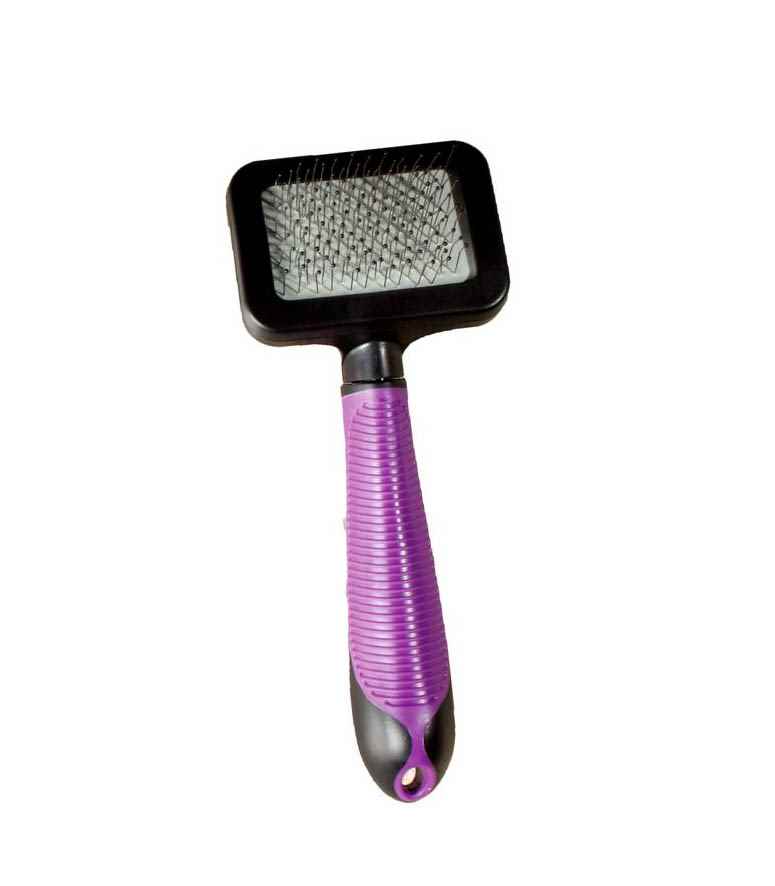 Karlie KEDİ FIRÇASI U:7,5 G:7CM MOR-SİYAH