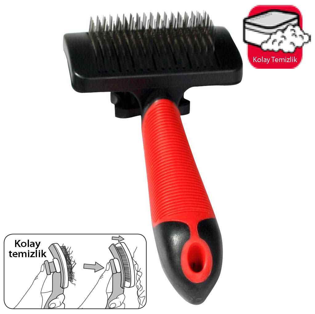 Karlie FIRÇA U:18,5CM G:10,5CM KIRMIZI-SİYAH