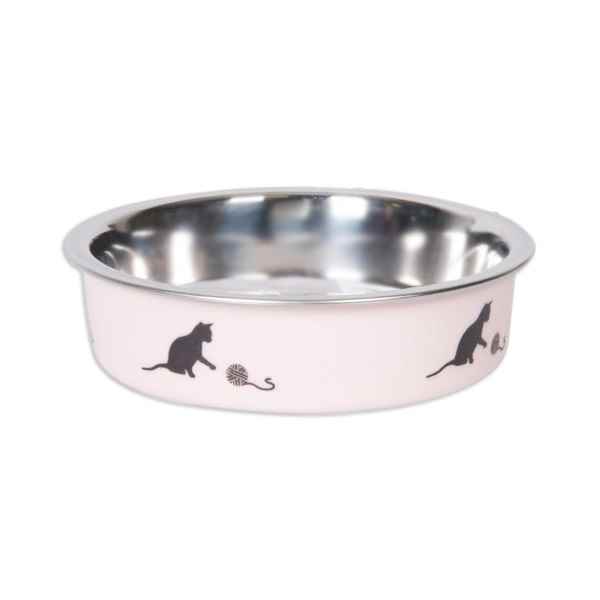 Karlie ÇELİK KEDİ MAMA KABI PEMBE 160ML