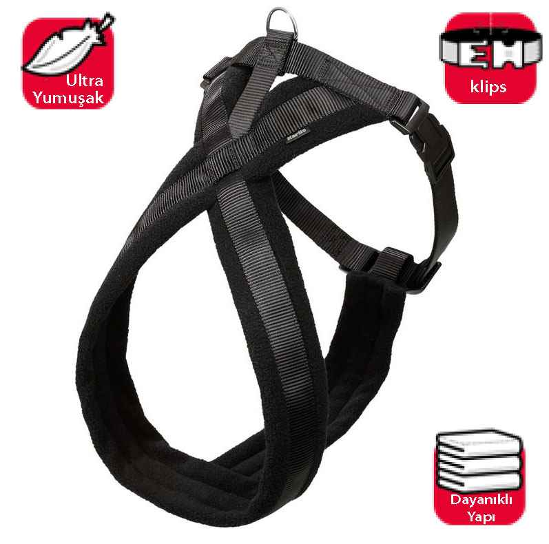 Karlie YUMUŞAK GÖĞÜS TASMA 58-70CM SİYAH