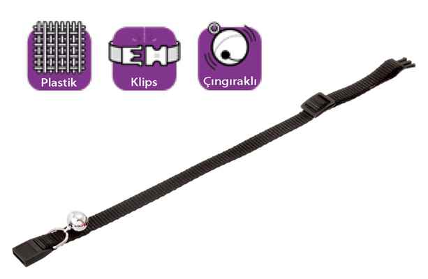 Karlie BOYUN TASMA ÇING. 30 CM SİYAH