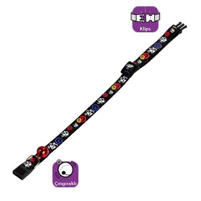 Karlie KEDİ BOYUN TASMA ÇING. 30CM SİYAH