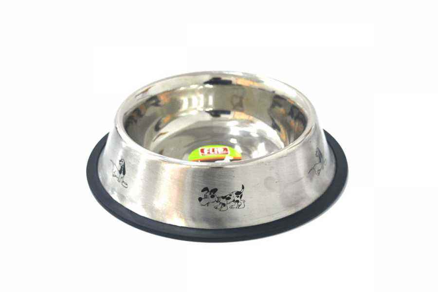 8 Oz. KE-3202MD Figürlü  Çelik Mama Kabı