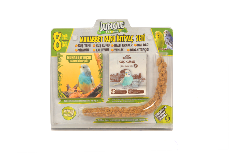 Jungle Muhabbet Kuşu İhtiyaç Seti 4