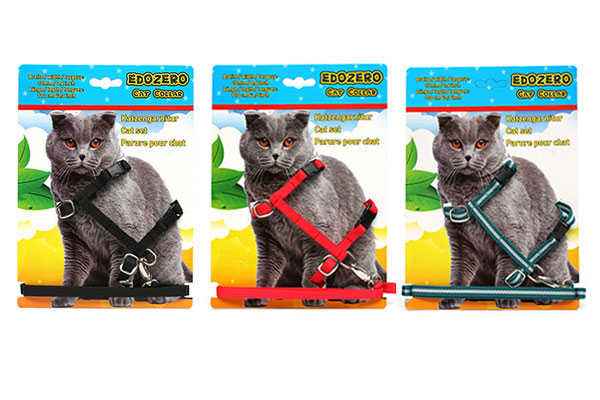 Edozero Kedi Göğüs Tasma Takım 