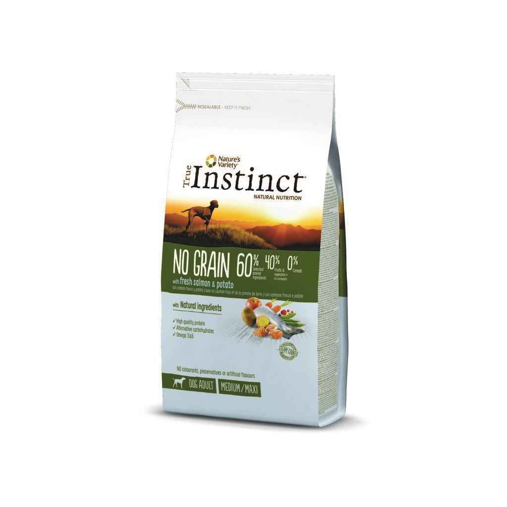 T INSTINCT DOG NO GRA.MED/MAX ADU.SALMON 12kg