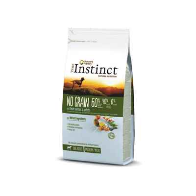 T INSTINCT DOG NO GRA.MED/MAX ADU.SALMON 12kg