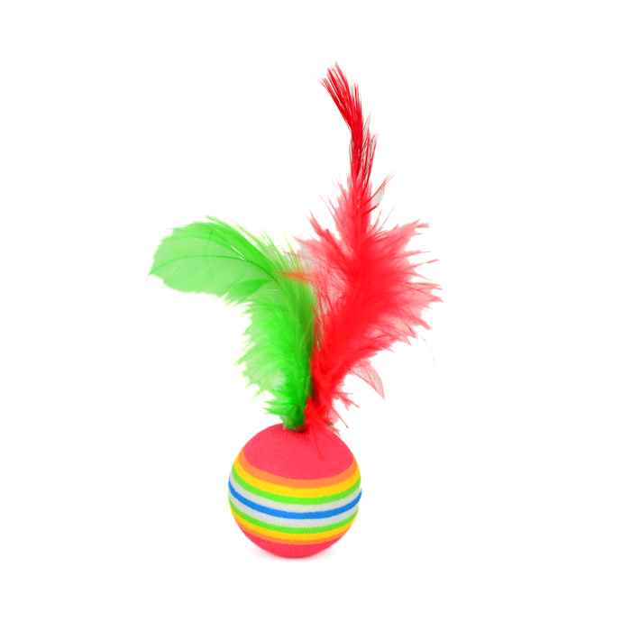 ZM4-4323 Kedi Oyun Topu Gökkuşağı 3