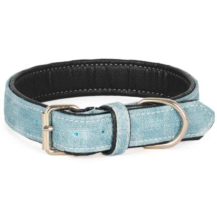 Kanvas Yum.Doku Mavi 67 cm Köpek Boyun Tasması