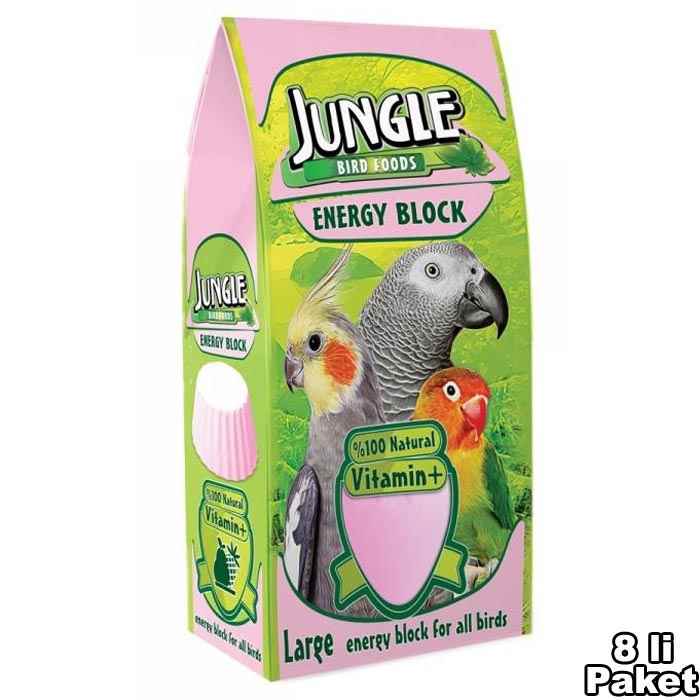 Jungle Enerji Blok Büyük 8&prime;li Paket.