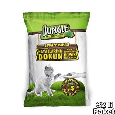 Jungle Sevgi Maması Kedi 100 gr-32 Adet