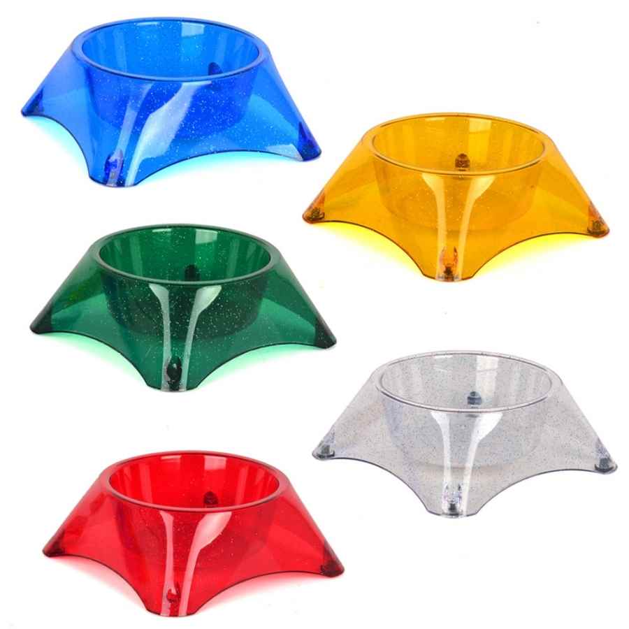 Flip Yuvarlak Mama Kabı Simli 10