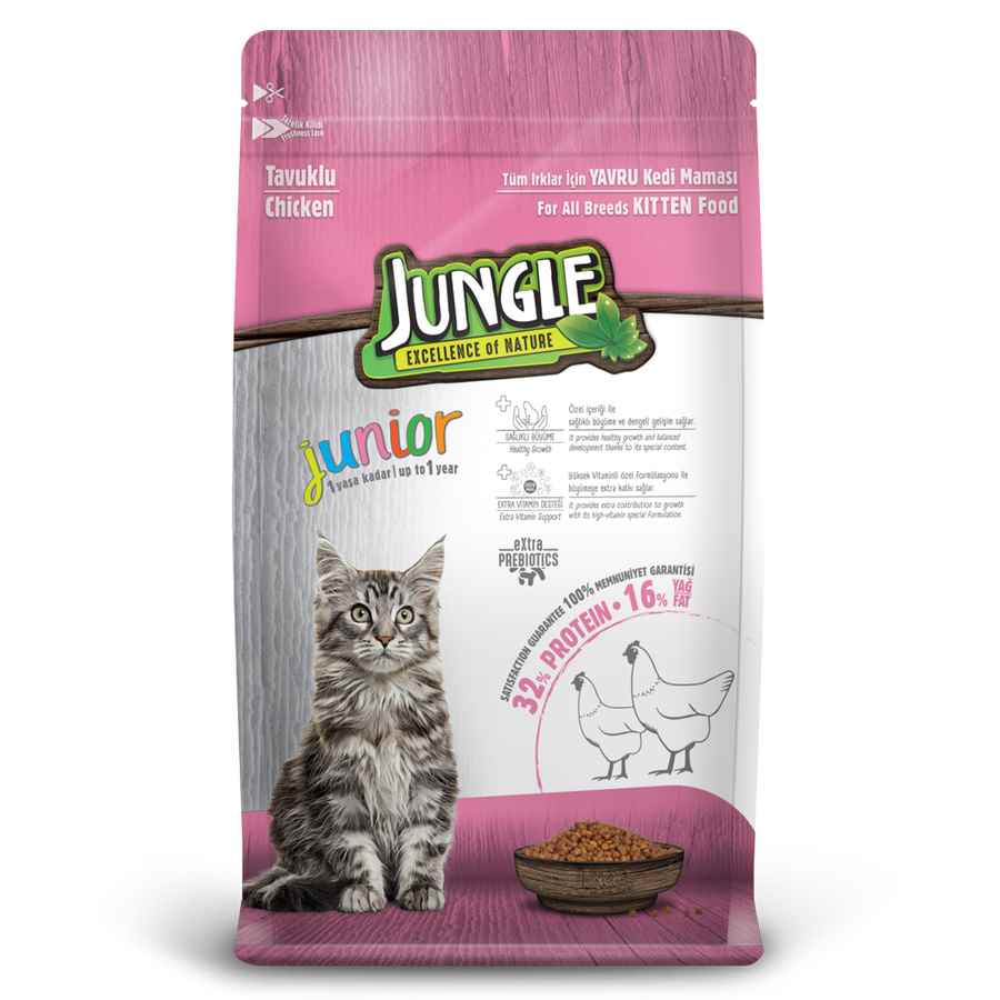 Jungle 15 kg Yavru Kedi Maması Tavuklu