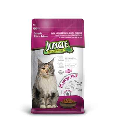 Jungle 500 Gr Kısır Somonlu Kısır Kedi Maması