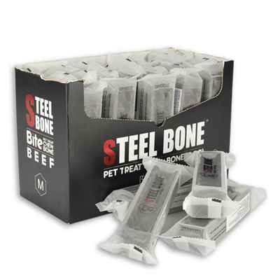 Steel Bone Biftekli Köpek Ödülü M 99gr 24 Ad.