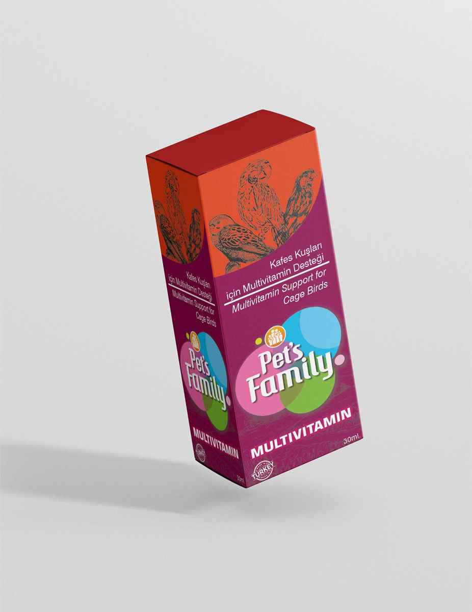 PETS FAMİLY KUŞ-MULTİ VİTAMİN ADEC 30ML