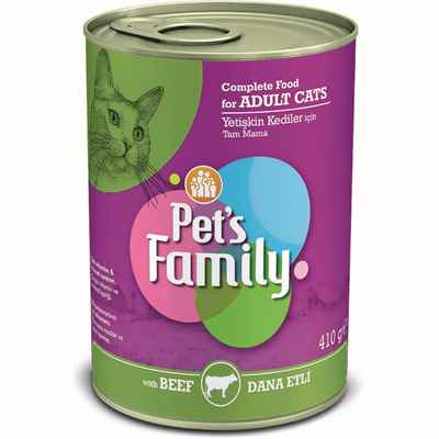 PETS FAMILY DANA ETLİ KEDİ KONSERVESİ 410G