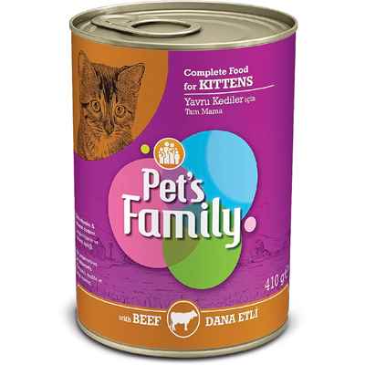 PETS FAMILY DANA ETLİ YAVRU KEDİ KONSERVESİ 410G