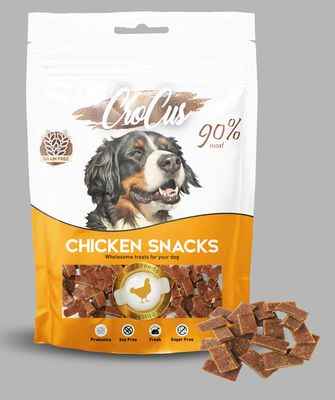 CROCUS SNACK TAVUKLU TAHILSIZ KÖPEK ÖDÜLÜ 80 GR