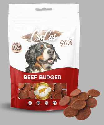 CROCUS BURGER BİFTEKLİ TAHILSIZ KÖPEK ÖDÜLÜ 80 GR