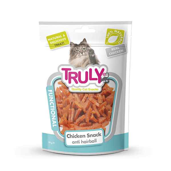 Truly Anti Hairball Tavuklu Kedi Ödülü 50 Gr
