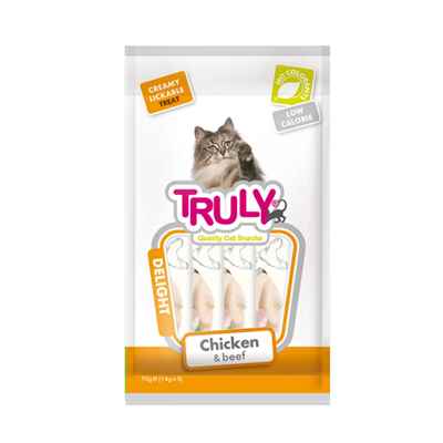 Truly Sıvı Kedi Ödülü Tavuk - Biftek 5x14 Gr