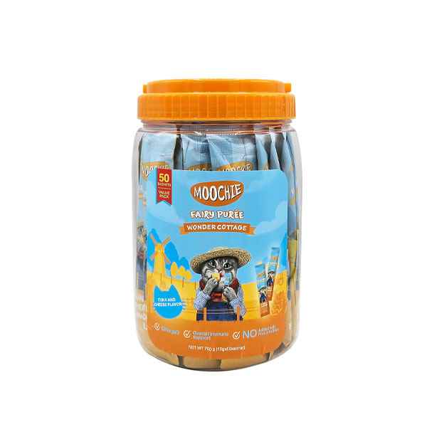 Moochie Sıvı Kedi Ödülü Ton-Peynir 50x15 Gr