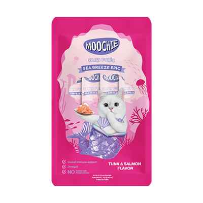 Moochie Sıvı Kedi Ödülü Ton-Somon 5x15 Gr