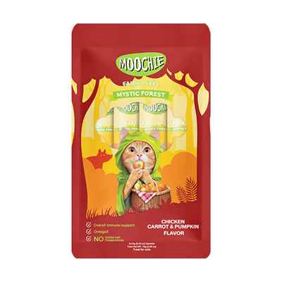 Moochie Sıvı Kedi Ödülü Tavuk-Havuç-Balkabağı 5x15 Gr