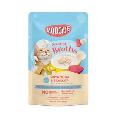 Moochie Çorba Kedi Ödülü Ton-Deniz Tarağı 4x40 Gr