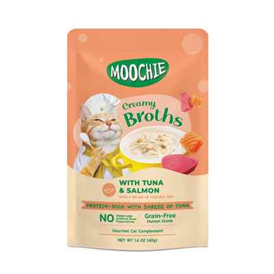 Moochie Çorba Kedi Ödülü Ton-Somon 4x40 Gr