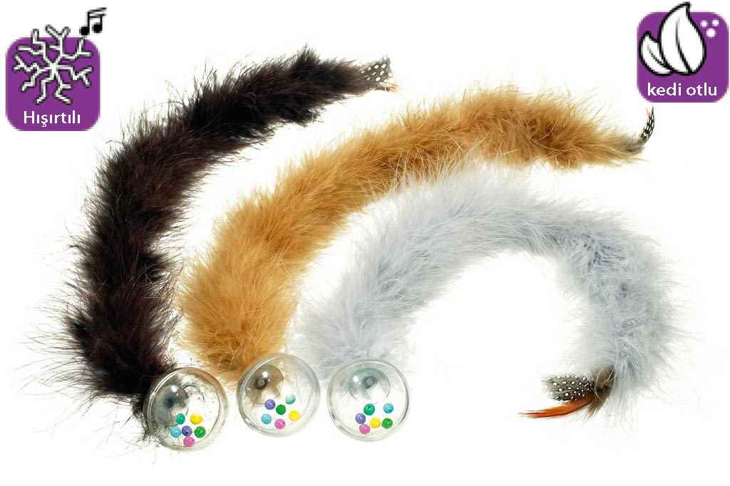 Karlie KUYRUKLU ÇING. TOP KEDİ OYUNCAK 45CM