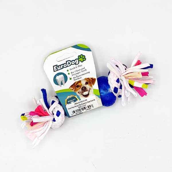EuroDog Diş İpi Diş Kaşıma Mavi Kemik Mavi 15 cm