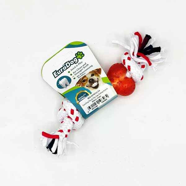 EuroDog Diş İpi Diş Kaş.Kırmızı Kemik Kırmızı 15cm