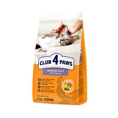 Club4Paws Premium Indoor 4 In 1 Kedi Maması 2Kg