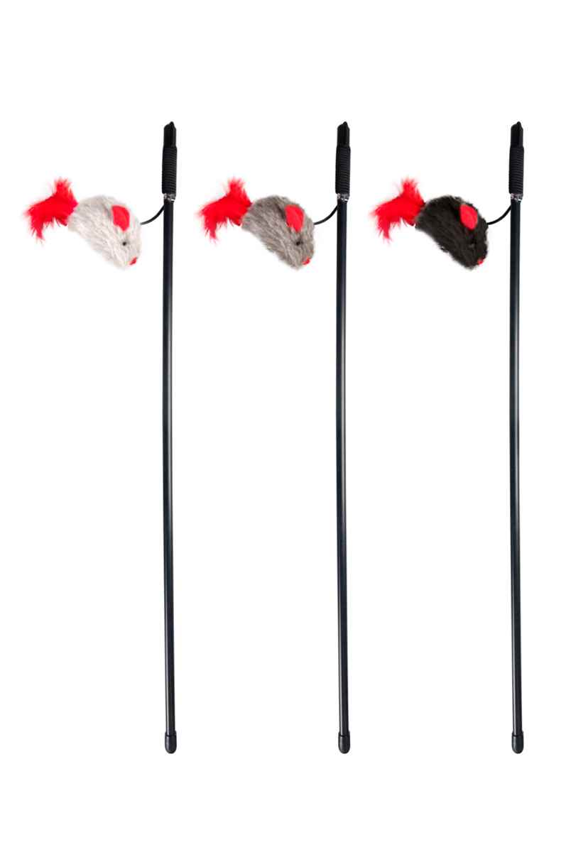 Karlie KEDİ OLTASI SESLİ FARE 65CM KARIŞIK RENKLİ 