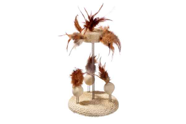 Karlie YAYLI KEDİ OYUNCAĞI 25X15CM BEJ