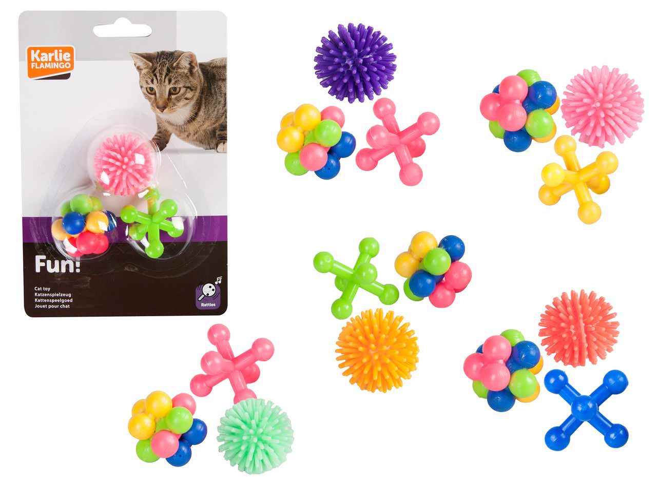 Karlie KAUÇUK KEDİ OYUNCAKLARI 4CM 3LÜ