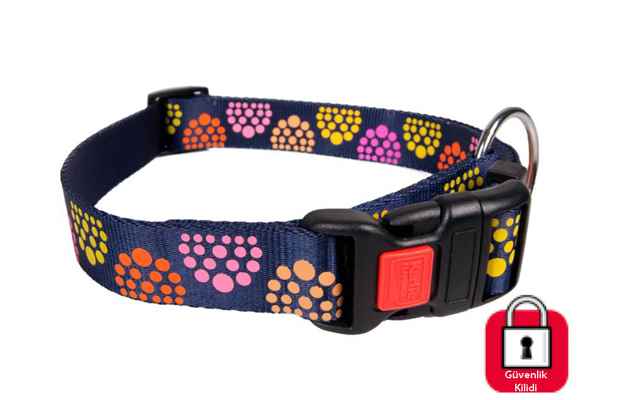 Karlie KİLİTLİ BOYUN TASMA S 30-45CM 15MM MAVİ 