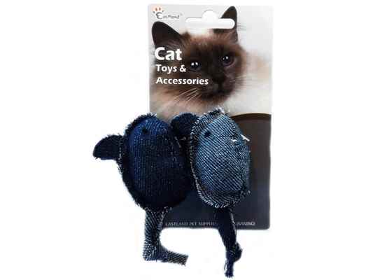 EASTLAND KEDİ OTLU PELUŞ FARE 2 Lİ 10,5 CM