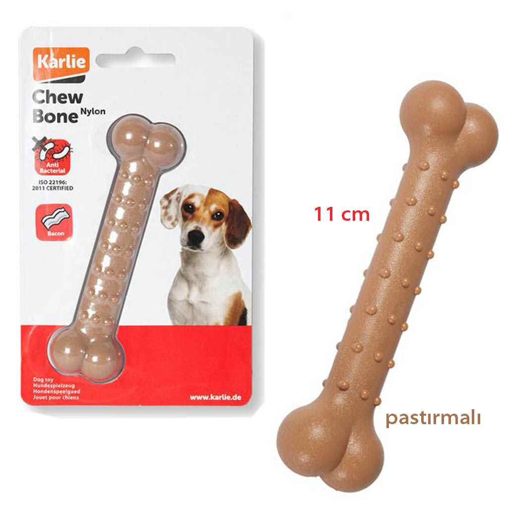 Karlie NAYLON ÇİĞNEME KEMİĞİ PASTIRMALI 11CM 