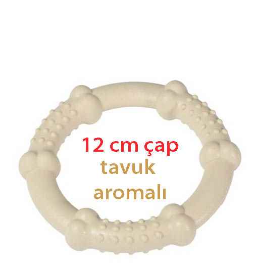 Karlie NAYLON ÇİĞNEME HALKASI TAVUKLU 12CM 