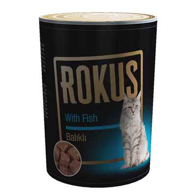 ROKUS BALIKLI KEDİ KONSERVESİ 410G