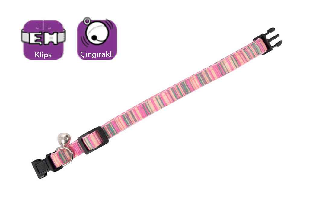 Karlie KEDİ BOYUN TASMASI ÇING. 30 CM PEMBE