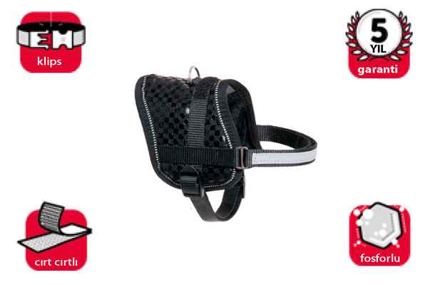 Karlie REFLEKTÖRLÜ GÖĞÜS TASMA XS 26-35CM SİYAH