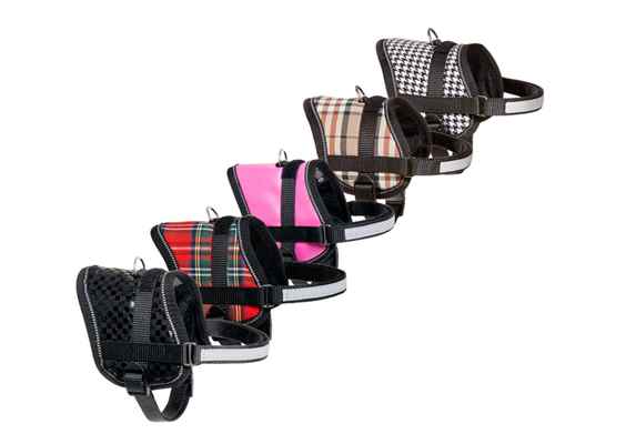 Karlie REFLEKTÖRLÜ GÖĞ.TAS.XS 31-40CM SİY.BEYAZ