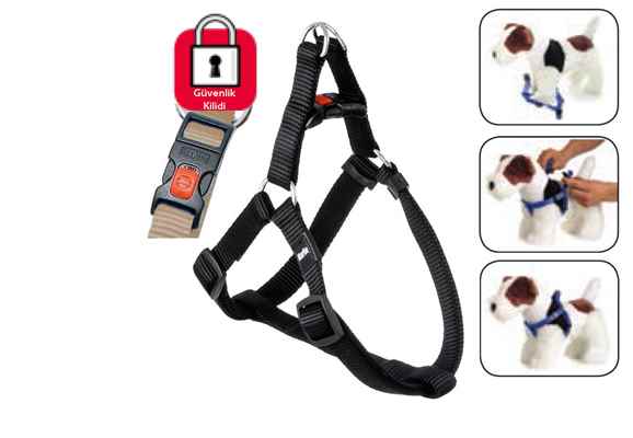 Karlie KİLİTLİ GÖĞÜS TASMA L 60-90CM SİYAH 